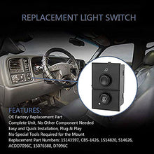 Load image into Gallery viewer, Fog Light Switch and Cargo Lamp Switch - Compatible with 2003-2006 Chevy Silverado 1500 2500 3500 GMC Sierra 1500 2500 3500 Cadillac Escalade - Replaces 15143597 15076588

