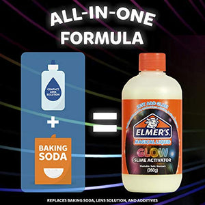 Elmer’s Glow In The Dark Slime Activator | Magical Liquid Glue Slime Activator, 8.75 FL. oz. Bottle - Great for Making Glow In The Dark Slime