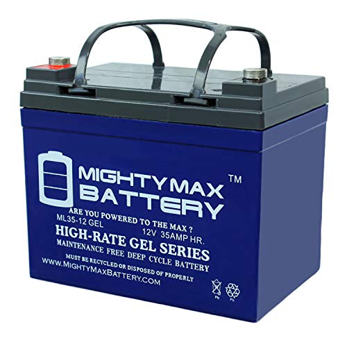 Mighty Max Battery 12V 35AH Gel Replacement Battery for Deep Cycle Solar 33Ah, 34Ah, 36Ah Brand Product