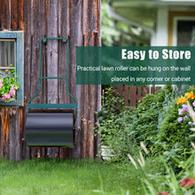 Load image into Gallery viewer, ARNOT Lawn Roller, Heavy-Duty Garden Drum Roller Push/Tow Behind Water/Sand Filled Roller for Park, Garden, Yard, Ball Field, 16x20-Inch, Black, 60L/ 16 Gallons
