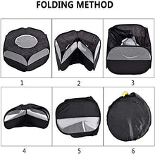Load image into Gallery viewer, Motley Small Animal Playpen with Cover,Foldable Portable Pet Cage,Waterproof Breathable Transparent Indoor Outdoor Use Yard Fence Tent for Rabbit, Squirrel,Kitten,Puppy,Chinchilla and Hedgehog(Black)
