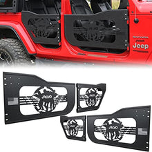 Load image into Gallery viewer, JROAD Jeep wrangler JL Gladiator summer tubular half doors Fit for 2018-2023 Jeep Wrangler JL Unlimited | Gladiator JT 4-Door Soldier pattern Front &amp; Rear Tube Doors Without Side View Mirror Door
