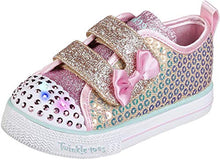 Load image into Gallery viewer, Skechers Kids Girls Shuffle LITE-Mini Mermaid Sneaker, Gold, 5 Toddler

