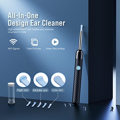 Load image into Gallery viewer, Ear Wax Removal - Earwax Remover Tool with 8 Pcs Ear Set - Ear Cleaner with Camera - Earwax Removal Kit with Light - Ear Camera with 6 Ear Spoon - Ear Cleaner for Kids, Adults & Pets