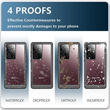 Load image into Gallery viewer, SPIDERCASE for Samsung Galaxy S22 Ultra Case, Waterproof Built-in Screen Protector Full Protection Heavy Duty Shockproof Anti-Scratched Rugged Case for Galaxy S22 Ultra 5G 6.8&#39;&#39; 2022 (Black)
