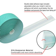 Load image into Gallery viewer, TOPCABIN Camouflage Series Comfort Gel Road Bike Handlebar Tape Bike Bar Tape with Reflective Bar Plugs (Bianchi Green(PU a Pair))
