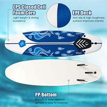Load image into Gallery viewer, GYMAX Surfboard, 6FT Stand Up Paddle Board with Removable Fins &amp; Safety Leash, Lightweight Non-Slip Paddle Board for Teenagers, Adult, Beginners (Daisy)
