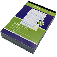 Load image into Gallery viewer, Online Best Service 5 Pack Large Sales Order Book Receipt Invoice Duplicate Carbonless 50 Sets 5.5&quot; X 8&quot;5
