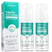 Load image into Gallery viewer, 2Pcs Toothpaste Whitening Foam，Citrus Baking Soda Toothpaste,Ultra-fine Mousse Foam Deeply Cleaning Gums,Stain Removal,Easy to Use, Oral Care-Toothpaste Replacement Natural Mouth Wash Water (2 x 60ml)
