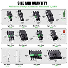 Load image into Gallery viewer, JRready ST6249 Waterproof Electrical Connector kit, 31 Kits 1 pin/2 pin/3 pin/ 4 pin/6pin Automotive Wire Connector with 1 PCS Pin Removal Tool Automotive Cable Repair Accessory Kit （473 PCS
