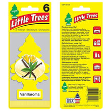Load image into Gallery viewer, LITTLE TREES Car Air Freshener I Hanging Tree Provides Long Lasting Scent for Auto or Home I Vanillaroma, 6-Packs (4 Count)
