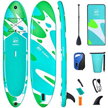 Load image into Gallery viewer, Valwix Inflatable Stand Up Paddle Board with High Pressure Electric Pump &amp; Sports Camera Holder, 11' x 32" x 6" All Around Paddleboard, Wide Stance SUP 350lbs Max. Load
