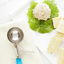 Load image into Gallery viewer, Met Lux 2.75 Ounce Portion Scoop, 1 Durable Cookie Scoop - #16, With Blue Handle, Stainless Steel Disher, For Portion Control, Scoop Cookie Dough, Cupcake Batter, or Ice Cream - Restaurantware
