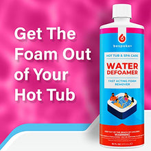 Load image into Gallery viewer, Spa Defoamer for Hot Tub &amp; Hot Tub Foam Eliminator, Spa Anti Foam for Hot Tub Owners to Keep Spa Foam Down &amp; get Foam Out, HotTub Foam Reducer &amp; Spa Bubble Remover (1- Pint)

