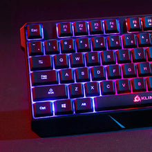 Load image into Gallery viewer, KLIM Chroma Rechargeable Wireless Gaming Keyboard + Slim, Durable, Ergonomic, Quiet, Waterproof, Silent Keys + Backlit Wireless Keyboard for PC PS4 Xbox One Mac + Teclado Gamer + New 2022 Version
