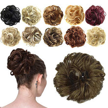 Load image into Gallery viewer, FESHFEN Hair Bun Extensions Messy Curly Hair Scrunchies Hairpieces Synthetic Donut Updo Hair Pieces for Women Girls
