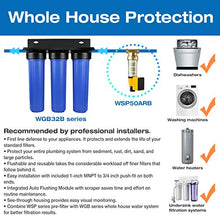 Load image into Gallery viewer, iSpring WGB32BM 3-Stage Whole House Water Filtration System w/ 20-Inch Sediment, Carbon Block, and Iron &amp; Manganese Reducing Filter
