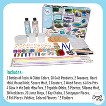 Load image into Gallery viewer, Resin Kit by Craft It Up! - Complete Starter Jewelry Making Resin Kit for Beginners - All Inclusive Craft Resin Starter Kit - Epoxy Resin Kit with Molds, Charms, Dyes &amp; Dry Flowers Included - Gift Set
