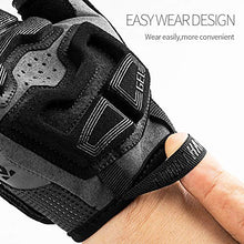 Load image into Gallery viewer, Cool Change Mountain Bike Gloves Half Finger Cycling Gloves Motorcycle Gloves for Men Women Reflective Anti-Slip Shock-Absorbing Thick Padded Biking Gloves
