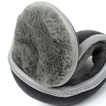 Load image into Gallery viewer, Unisex Winter Ear Muffs Foldable Fleece Lined Warm Ear Warmers for Women and Men (Grey)
