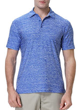 Load image into Gallery viewer, Alex Vando Mens Golf Shirt Moisture Wicking Quick-Dry Short Sleeve Casual Polo Shirts for Men,Blue,XL
