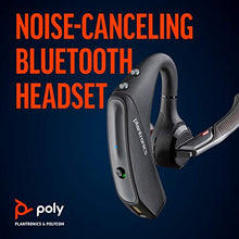 Load image into Gallery viewer, Poly Voyager 5200 Bluetooth Headset (Plantronics) - Single-Ear (Mono) Bluetooth Earpiece with Noise Canceling Mic - Cell/Mobile Phone Headset
