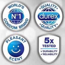 Load image into Gallery viewer, Condoms, Ultra Thin Lubricated Natural Latex, Durex Invisible Condoms, 8 Count - Ultra Sensitive, Lubricated, Transparent
