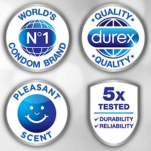 Condoms, Ultra Thin Lubricated Natural Latex, Durex Invisible Condoms, 8 Count - Ultra Sensitive, Lubricated, Transparent