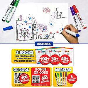 Pixicade: Transform Creative Drawings to Animated Playable Kids Games On Your Mobile Device - Build Your Own Video Game - Gifts for 10 Year Old Girl, Boys - Award Winning STEM Toys for Ages 6 - 12+