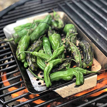 Load image into Gallery viewer, Yukon Glory 3-Piece Mini Grilling Basket Set, Stainless Steel Perforated Grill Baskets for Grilling Veggies, Seafood, and Meats, Includes Grill Pan, Square Basket, and Circular Basket
