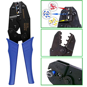 Wire Terminals Crimper Kit, Knoweasy Wire Crimping Tool of AWG22-10 and Electrical Connectors Kit with 700PCS Wire Terminals Connectors