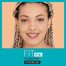 Load image into Gallery viewer, Maybelline Fit Me Matte + Poreless Liquid Foundation Makeup, Natural Beige, 1 fl; oz; Oil-Free Foundation
