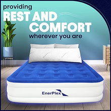 Load image into Gallery viewer, EnerPlex Queen Air Mattress for Camping, Home &amp; Travel - 13 Inch Double Height Inflatable Bed with Built-in Dual Pump - Durable, Adjustable Blow Up Mattress - Easy to Inflate/Quick Set Up
