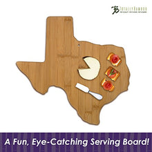 Load image into Gallery viewer, Totally Bamboo Texas State Shaped Bamboo Serving &amp; Cutting Board
