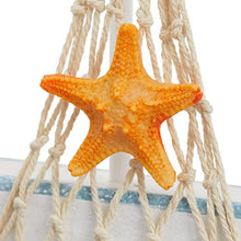 Load image into Gallery viewer, 4 Piece Set, Miniature Sailing Boat Model, Nautical Home Decor (4.4 x 6.8 x 1.25 in)
