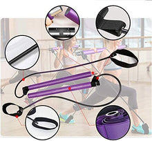 Load image into Gallery viewer, PLEASION Pilates Bar Kit with Resistance Bands, Full Body Exercise Workout Equipment for Home &amp; Gym, Pilates Stick Fitness Bar
