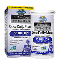 Load image into Gallery viewer, Garden of Life Dr. Formulated Probiotics for Men, Once Daily Men’s Probiotics, 50 Billion CFU Guaranteed, 15 Strains, Shelf Stable, Gluten Dairy &amp; Soy Free One a Day, Prebiotic Fiber, 30 Capsules
