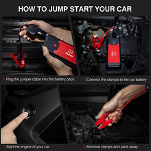 Load image into Gallery viewer, SUHU Car Battery Jump Starter, 1500A Peak Car Booster for Up to 7.0L Gas or 5.5L Diesel Engine, Long Standby 3.0 Quick Charge 12V Auto Battery Booster, Portable Power Pack for Cars, Trucks, SUV
