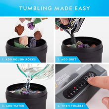 Load image into Gallery viewer, NATIONAL GEOGRAPHIC Hobby Rock Tumbler Kit - Includes Rough Gemstones, 4 Polishing Grits, Jewelry Fastenings, Learning Guide, Great Stem Science Kit
