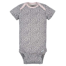 Load image into Gallery viewer, Gerber Baby 4-Pack Short Sleeve Onesies Bodysuits - Bunny Pink/Gray
