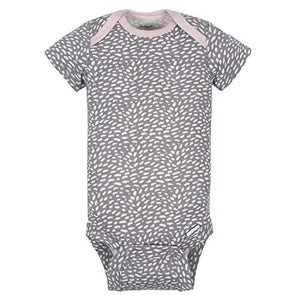 Gerber Baby 4-Pack Short Sleeve Onesies Bodysuits - Bunny Pink/Gray