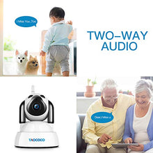 Load image into Gallery viewer, TAOCOCO Dog Camera, Pet Camera, 1080P FHD WiFi IP Surveillance Camera, Wireless Security Dome Camera for 2.4 GHz, Home Baby Monitor Nanny Cam with Smart Pan/Tilt/Zoom, Motion Detection, Night Vision

