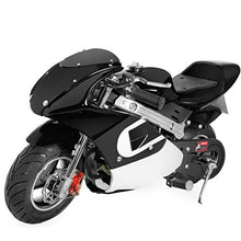 Load image into Gallery viewer, XtremepowerUS 40CC Mini Gas Pocket Bike Motorcycle EPA 4-Stroke Engine Handlebar Grip Padded Seat (Black)
