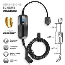 Load image into Gallery viewer, BESENERGY 16/32 Amp Level 2 EV Charger Current-Switchable NEMA 14-50 Plug 220V-250V IP66 Portable Car Charger Compatible with All J1772 Electric Car
