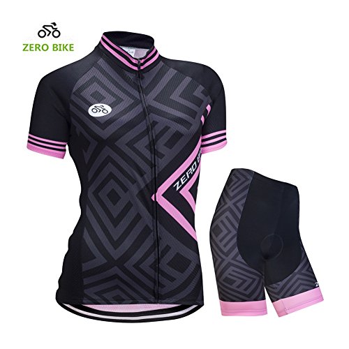 ZEROBIKE Women's Short Sleeve Cycling Jersey Jacket Cycling Shirt Quick Dry Breathable Mountain Clothing Bike Top