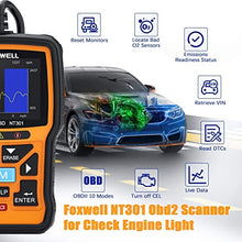 Load image into Gallery viewer, FOXWELL NT301 OBD2 Scanner Professional Mechanic OBDII Diagnostic Code Reader Tool for Check Engine Light

