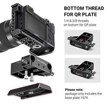 Load image into Gallery viewer, SMALLRIG Camera Base Plate with Rod Rail Clamp for Sony A6500 A6600, for Panasonic GH5, Sony A7 Series, etc, Both for Cameras &amp; Cages -1674
