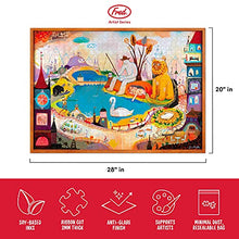 Load image into Gallery viewer, Genuine Fred THE LION IS AWAKE by Souther Salazar, 1000 piece puzzle
