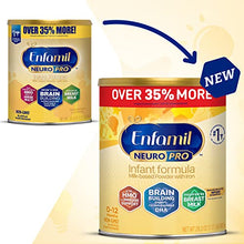 Load image into Gallery viewer, Enfamil NeuroPro Baby Formula, Brain and Immune Support with DHA, Iron and Prebiotics, Infant Formula Inspired by Breast Milk, Non-GMO, Powder Can, 28.3 Oz (Pack of 4)
