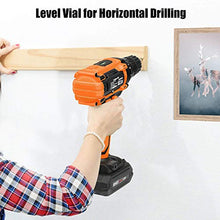 Load image into Gallery viewer, EnerTwist 20V Max Cordless Drill, 3/8 Inch Power Drill Set with Lithium Ion Battery and Charger, Variable Speed, 19 Positions and 28-Pieces Drill/Driver Accessories Kit, ET-CD-20
